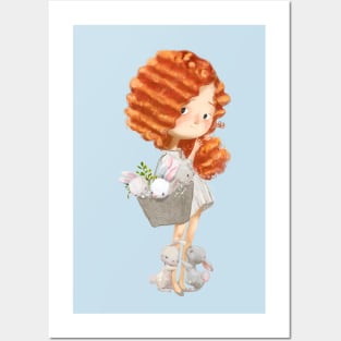 Curly Ginger 2 Posters and Art